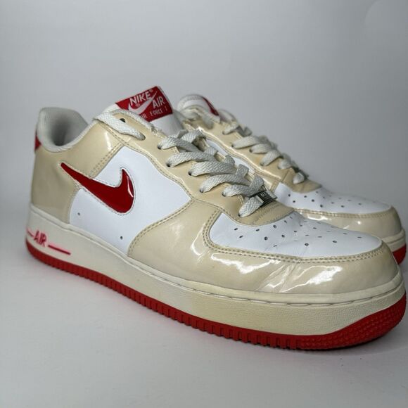 Nike Air Force 1 Low Jewel White University Red 2012 Shoes Mens 12 488298-117 main image 11